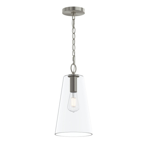 Jheni One Light Pendant in Brushed Nickel (54|P500511-009)