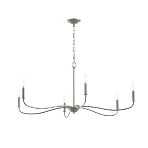 Ilia Six Light Chandelier in Brushed Nickel (54|P400464-009)