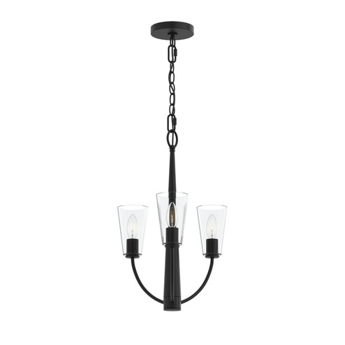 Jheni Three Light Chandelier in Matte Black (54|P400452-31M)