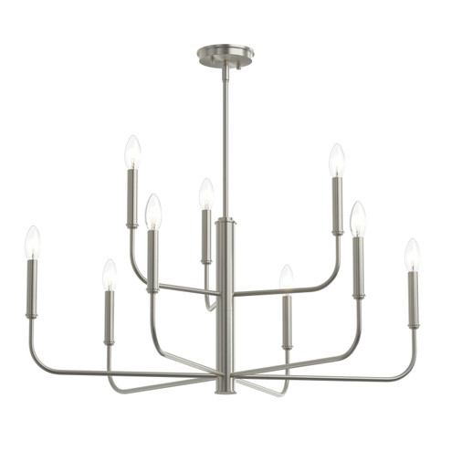 Reines Nine Light Chandelier in Brushed Nickel (54|P400449-009)