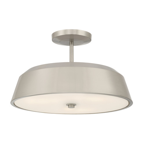 Trellwyn Three Light Semi-Flush Mount in Brushed Nickel (7|12625-84)