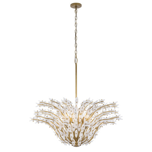 Sorra 14 Light Chandelier in Painted Legacy Brass (29|N3409-870)