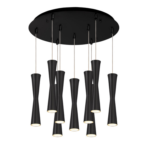Robson LED Pendant in Black (347|MP42502BK-09)