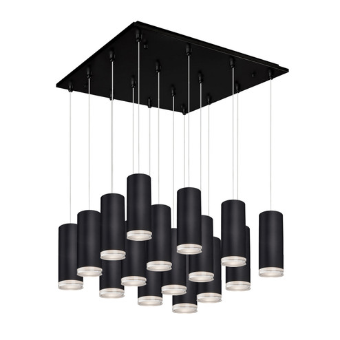 Cameo LED Pendant in Black (347|MP401431BK-16)