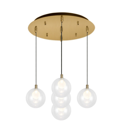 Bolla LED Pendant in Brushed Gold (347|MP3106BG-05)