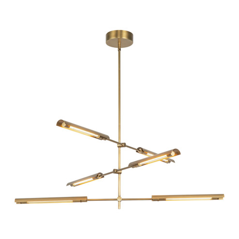Astrid LED Pendant in Metal Shade/Vintage Brass (452|MP316406VBMS-UNV)