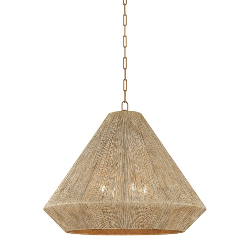 Keats Four Light Pendant in Patina Brass (67|F1630-PBR)