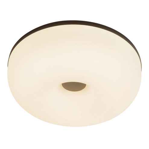 Jada LED Flush Mount in Black/Opal Glass (347|FM69012-BK/OP)