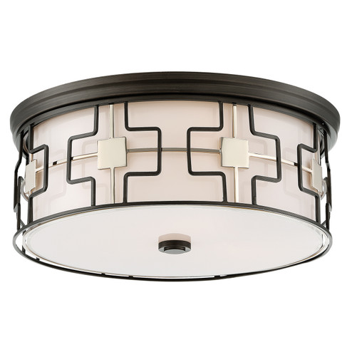 Flush Mount LED Flush Mount in Dark Gray w/Polished Nickel (7|846-105-L)