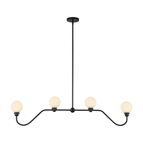 Beckett Four Light Linear Pendant in Matte Black (452|LP408148MB)