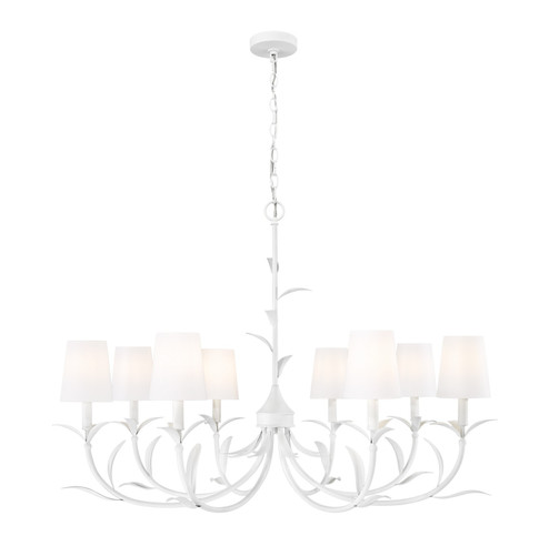 Aslin Eight Light Chandelier in Textured White (224|830-42TXWH)