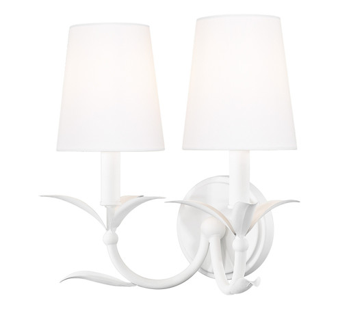 Aslin Two Light Wall Sconce in Textured White (224|830-2S-TXWH)