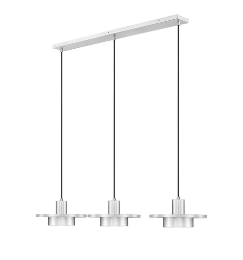 Ludo LED Linear Chandelier in Brushed Nickel (224|829P12-3L-BN-LED)