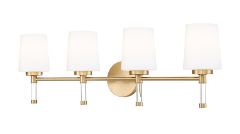Henri Four Light Vanity in Modern Gold (224|7700-4V-MGLD)