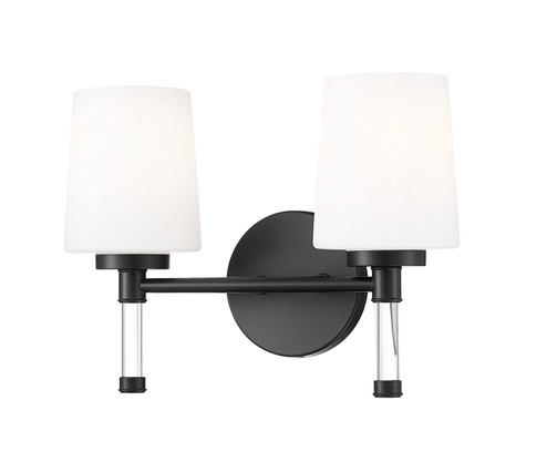 Henri Two Light Vanity in Matte Black (224|7700-2V-MB)