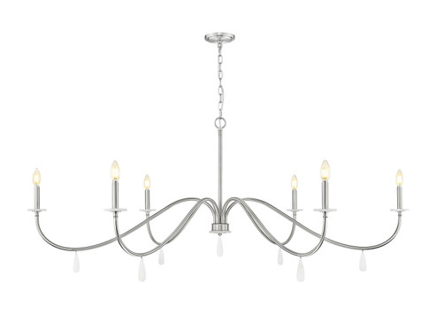 Toussant Six Light Chandelier in Brushed Nickel (224|6103-63BN)