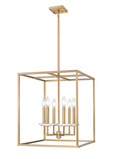 Gaultier Six Light Chandelier in Modern Gold (224|6100-21MGLD)