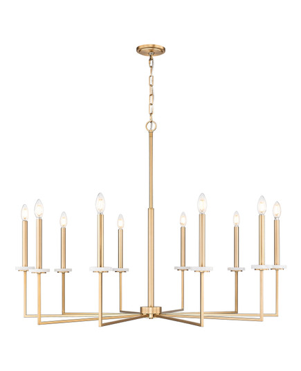 Gaultier Ten Light Chandelier in Modern Gold (224|6100-10MGLD)