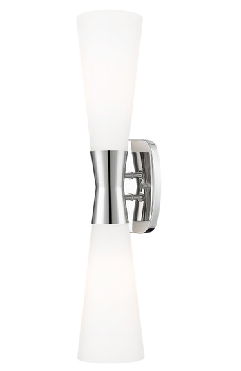 Emrys Two Light Wall Sconce in Polished Nickel (224|4504-2SL-PN)