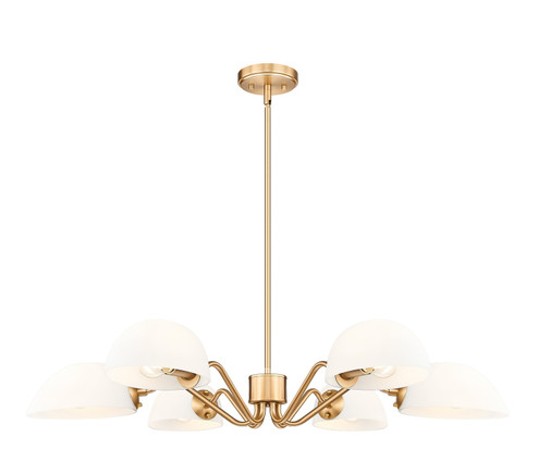 Breton Six Light Chandelier in Modern Gold (224|3048-6MGLD)