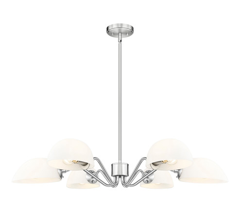 Breton Six Light Chandelier in Brushed Nickel (224|3048-6BN)