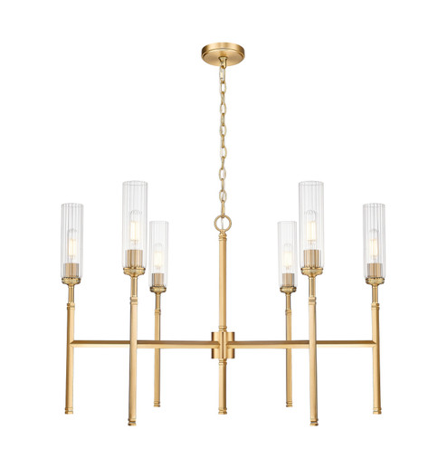 Esme Six Light Chandelier in Modern Gold (224|3047-6MGLD)