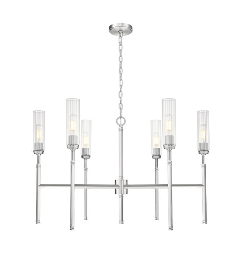 Esme Six Light Chandelier in Brushed Nickel (224|3047-6BN)