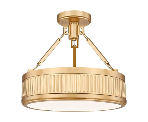 Quinn LED Semi Flush Mount in Modern Gold (224|3046SF15-MGLD-LED)