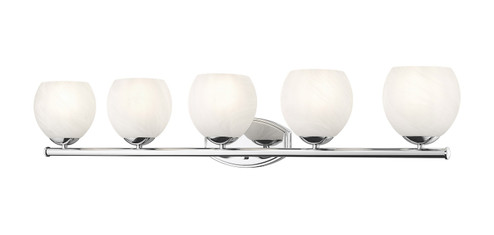 Colette Five Light Vanity in Chrome (224|1963-5V-CH)