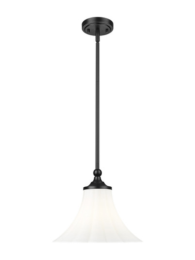 Fleur One Light Pendant in Matte Black (224|1958P12-MB)