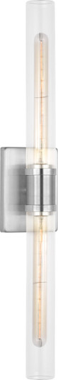 Keaton Two Light Vanity in Brushed Nickel | Brushed Nickel (454|4665002CF-962)