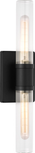 Keaton Two Light Vanity in Midnight Black | Midnight Black (454|4565002CF-112)
