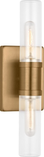 Keaton Two Light Vanity in Satin Brass/Satin Brass (454|4465002CF-848)