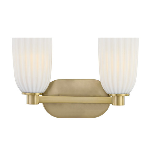 Baldwin Two Light Bathroom Vanity in Noble Brass (51|8-1245-2-127)