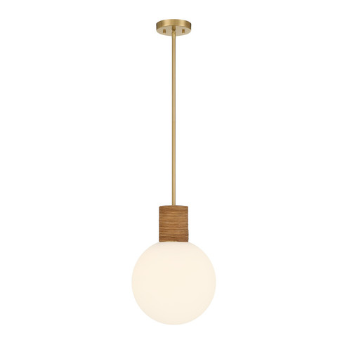 Jarrell One Light Pendant in Warm Brass (51|7-4082-1-322)