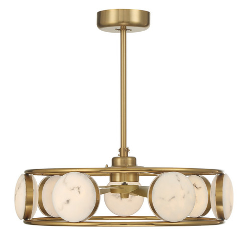 Castra LED Fan D'Lier in Warm Brass (51|30-FD-435-322)
