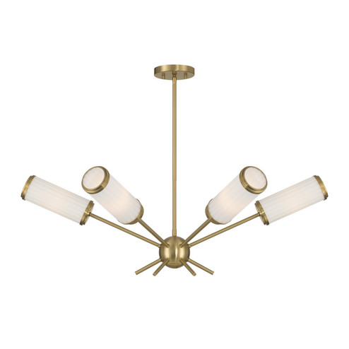 Denison Six Light Chandelier in Warm Brass (51|1-3198-6-322)