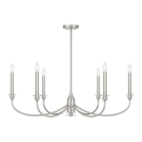 Coventry Six Light Chandelier in Satin Nickel (51|1-1500-6-SN)