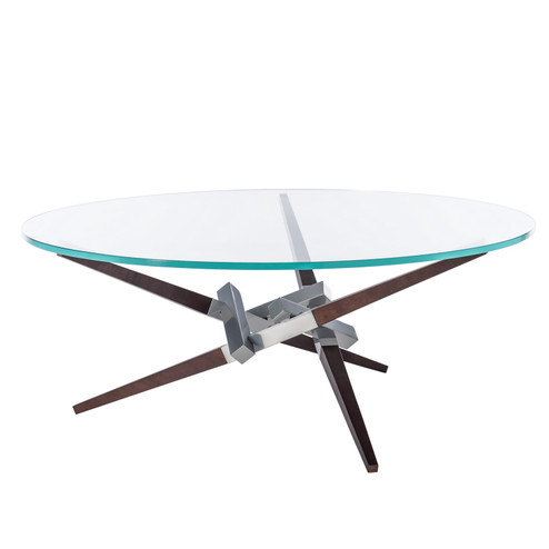 Crux Crux Coffee Table w/Wood Legs in White (39|750123-02-M3-VA0814)