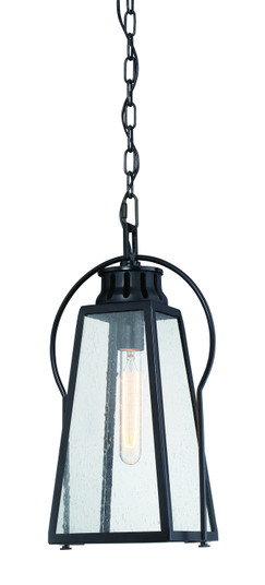 Halder Bridge One Light Outdoor Chain Hung Lantern in Sand Black (7|72704-66A)