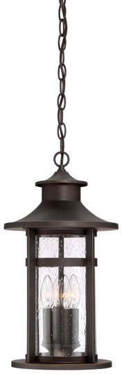 Highland Ridge Four Light Outdoor Chain Hung in Oil Rubbed Bronze w/Gold Highlights (7|72554-143C)