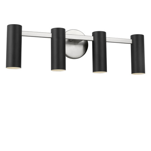 Zentro Four Light Vanity in Brushed Nickel (1|GLV2084BNE)