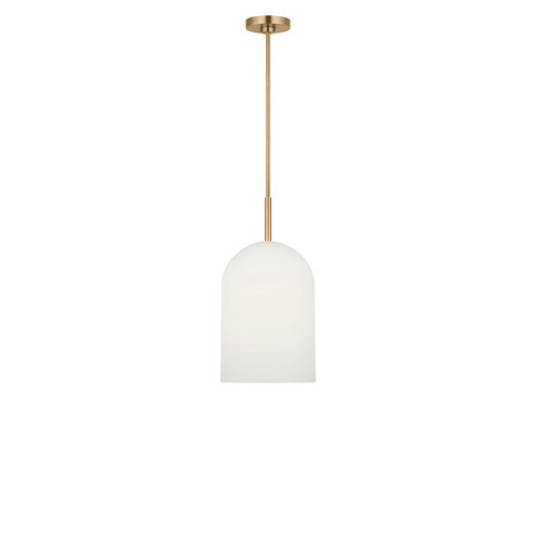 Neblina One Light Pendant in Satin Brass (1|GLP1941SBE)