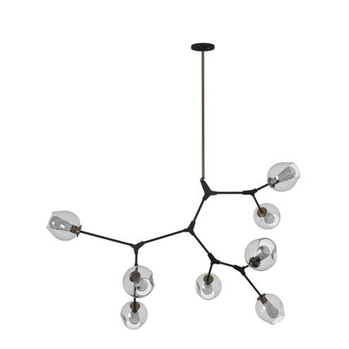 Organic Eight Light Chandelier in Vintage Brass (78|JA14028VB)
