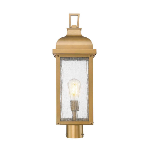 Madrid One Light Outdoor Post Mount in Weathered Brass (78|AC8183WB)