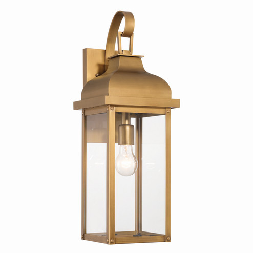 Madrid One Light Outdoor Wall Sconce in Weathered Brass (78|AC8180WB)