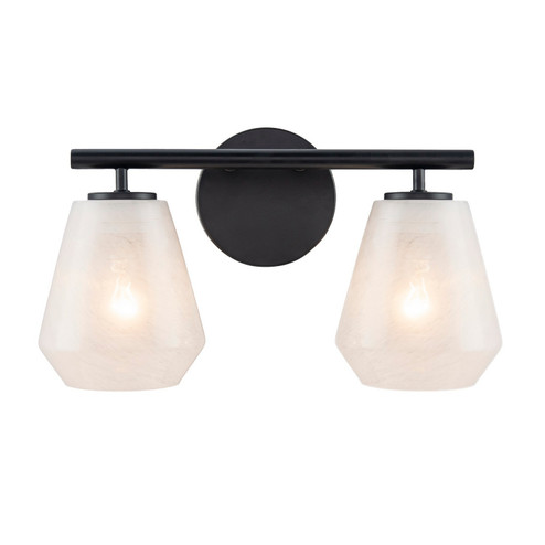 Brooke Two Light Bathroom Vanity in Black (78|AC12182BK)
