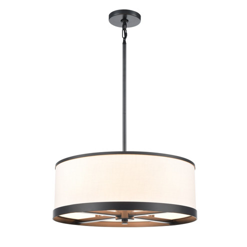 High Street Four Light Chandelier in Black (78|AC12162BK)
