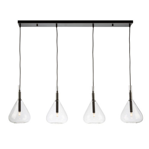 Conic Four Light Island Pendant in Black (78|AC11164BK)