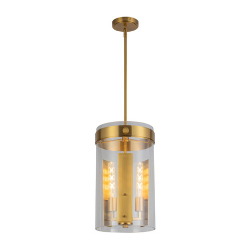 Dahlia Three Light Pendant in Brushed Brass (78|AC10051BR)